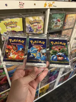 Pokemon TCG - WOTC Base Set Unlimited Art Set In Acrylic (Empty) All 3 Artworks - Image 2