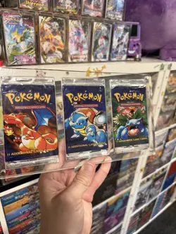 Pokemon TCG - WOTC Base Set Unlimited Art Set In Acrylic (Empty) All 3 Artworks - Image 3