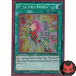 Yugioh Metalfoes Fusion MP17-EN104 Super Rare 1st Edition NM - Image 1