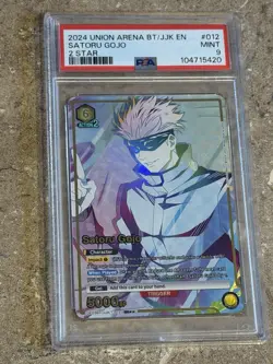 Union Arena Jujutsu Kaisen Satoru Gojo Foil 2 Star #012 PSA 9 BT/JJK EN - Image 1