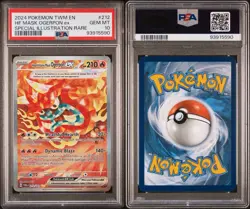 Pokemon TCG Hearthflame Mask Ogerpon ex 212/167 PSA 10 SIR Holo ENG 2024 - Image 3