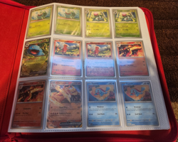 Pokemon SV 151 C, U, & R + Reverse Holos Master Set In Anniversary VaultX Binder - Image 1