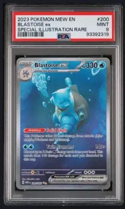 Pokemon SV 151 Blastoise EX SIR 200/165 PSA 9 MINT English - Image 1