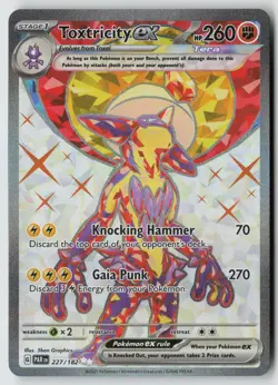Toxtricity ex 227/182 Ultra Rare Paradox Rift Pokemon Near Mint - Image 1
