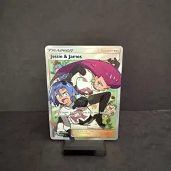 Pokemon TCG Jessie & James Trainer Full Art Ultra Rare Card 68/68 Hidden Fates - Image 1