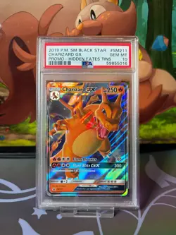 Charizard GX PSA 10 GEM MINT - SM211 - Black Star Promo - Pokemon TCG Card Rare - Image 1