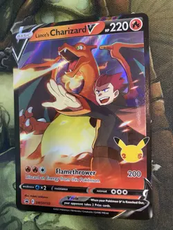 Lance's Charizard V SWSH133 SWSH: Sword & Shield Promo Cards Holo Pokemon Card - Image 1