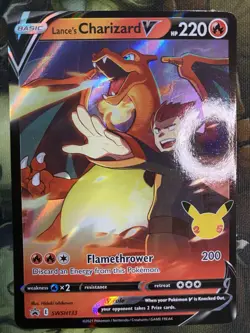 Lance's Charizard V SWSH133 SWSH: Sword & Shield Promo Cards Holo Pokemon Card - Image 3