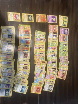 Vintage Pokemon Lot 140 Cards Non-holos Base Jungle Gym Challenge - Image 1