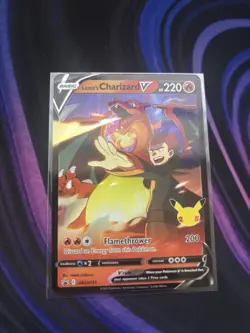 Lances Charizard v SWSH133 Promo Card Celebrations Series, Near Mint Condition - Image 1