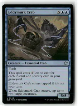 Eddymurk Crab 48 Uncommon Bloomburrow Magic: The Gathering Foil Near Mint - Image 1