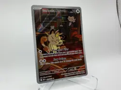 Team Rocket's Meowth 203/182 -Illustration Rare - Destined Rivals Pokemon ✅NM/M✅ - Image 4