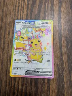 The Pokemon Company Pikachu ex 219/191 Sv08 Surging Sparks Hyper Rare Holo EN - Image 1