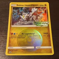 JUMBO Reshiram, Zekrom & Kyurem 2018 Black Star Promo - Legendary Pokemon - Image 1
