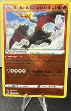 Pokemon Radiant Charizard 020/159 Crown Zenith Radiant Rare Holo - Image 1