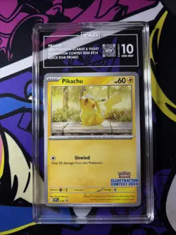 2025 Pokemon -Pikachu - 214 (Illustration Contest 2024) 214 SV PROMO- TAG 10 - Image 1
