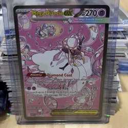 Pokemon Company Mega Diancie EX 282/217 Secret Rare Full Art Holo 270 HP - Image 1