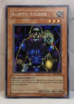 Yu-Gi-Oh! Kinetic Soldier WC4-002 Prismatic Secret Rare World Championship LP NM - Image 1
