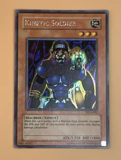 Yu-Gi-Oh! Kinetic Soldier WC4-002 Prismatic Secret Rare World Championship LP NM - Image 3