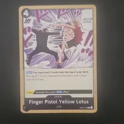 Bandai One Piece Card Game Finger Pistol Yellow Lotus EB04-049 Event x4 English - Image 2
