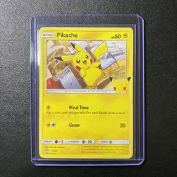 Pikachu 25/25 NonHolo -McDonald's 2021 Pokemon Card Promo -NM 1F - Image 1