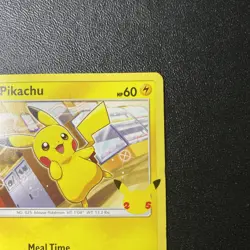 Pikachu 25/25 NonHolo -McDonald's 2021 Pokemon Card Promo -NM 1F - Image 4