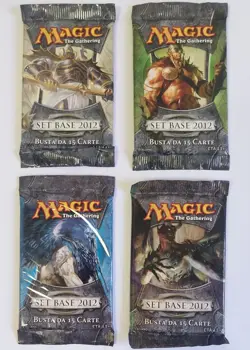 Magic MtG Core Set Base 2012 M12 Lotto 4 Bustine Sigillate Artwork Ed. Italia - Image 1