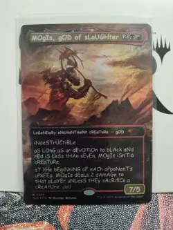 MOgIs, gOD of sLaUGHter (9994) (Rainbow Foil) Secret Lair Drop Foil - Image 1