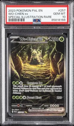 2023 POKEMON PAL EN-PALDEA EVOLVED SPECIAL ILLUSTRATION RARE WO-CHIEN EX PSA 10 - Image 1