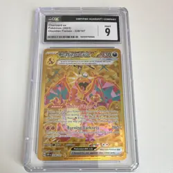 Pokemon Charizard ex 228/197 Obsidian Flames Hyper Rare Holo CGC 9 330 HP - Image 1