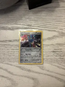 Pokemon TCG Lucario 63/124 Cosmos Holo Rare Pokemon XY Fates Collide NM - Image 1