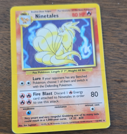 Ninetales 012/102 Base Set Holo Rare 1999 80 HP Pokemon TCG - Image 1