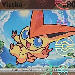 🔥Pokemon Victini Black Bolt Rare 012/086 Poke Ball Reverse Holo CGC 10 Gem Mint - Image 3