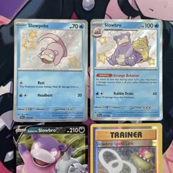 Pokemon TCG | English Slowpoke & Slowbro Mixed Rarity X4 Card Bundle - Image 2