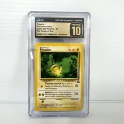 PSA CGC 10 Pristine Pikachu 27 - WOTC Black Star Promo - Graded Pokemon Card - Image 1