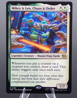 Mikey 7 Leo Chaos & Order Regular Showcase Teenage Mutant Ninja Turtles MTG 158 - Image 1