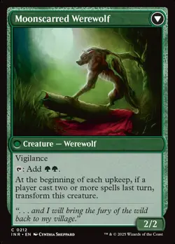 [MTG] Scorned Villager // Moonscarred Werewolf (0212) (INR) NM - Image 2