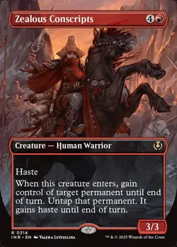 [MTG] Zealous Conscripts (Foil) (Borderless) (0314) (INR) NM - Image 1