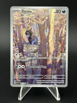 Deino 146/086 Holo Illustration Rare White Flare Pokemon Holo Near Mint - Image 1