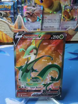 Serperior V - 170/195 - Pokemon Silver Tempest Sword & Shield Full Art Card NM - Image 1
