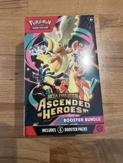 Pokemon TCG Ascended Heroes Booster Bundle - 6 x Booster Packs NEW & SEALED - Image 1