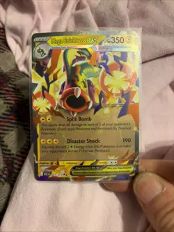 Pokemon Mega Eelektross EX 061/217 Full Art Holo Card HP 350 Attack 190 Electric - Image 1
