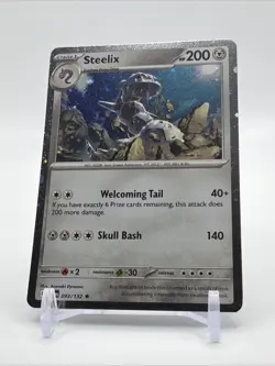 ME01: Mega Evolution #093/132 Steelix (Cosmos Holo) Pokemon Card NM - Image 2