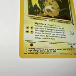 Pokemon TCG Raichu Fossil Holo Rare Unlimited 14/62 90 HP 1999 English Arita - Image 2