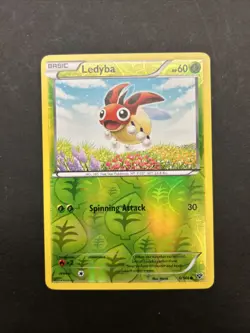 Pokemon TCG Ledyba XY Base 6/146 Reverse Holo Common NM 2014 - Image 1