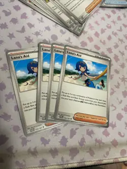 x4 Lana's Aid 155/167 x4 SV06 Twilight Masquerade Uncommon Pokemon NM - Image 1