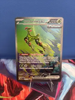 Pokemon TCG Iron Leaves ex 203/162 Temporal Forces Special Illustration Rare NM - Image 1
