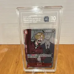 TAG 10 Sanji OP01-013 Premium Card Coll. 25th Ed. Alt Art Promo Japanese - Image 1