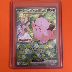 Pokemon TCG Journey Together Lillie's Clefairy EX Card 184/159 SIR NM - Image 1