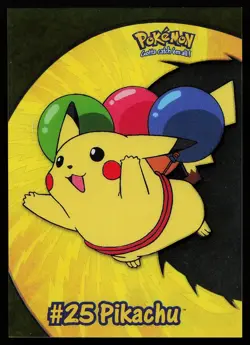 Pikachu 25 Topps TV Animation Clear Card PC1 Pokemon Card - Image 1